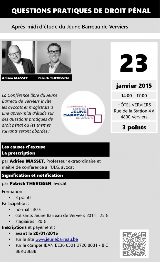 Questions pratiques de droit pénal